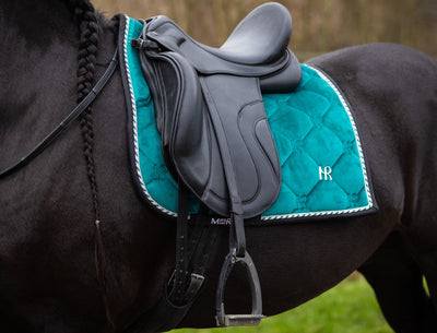 CHARMER DRESSAGE SADDLE PAD, DEEP LAKE, FULL