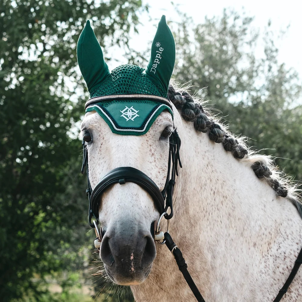 Dapple Emerald Green Diamanté Fly Veil