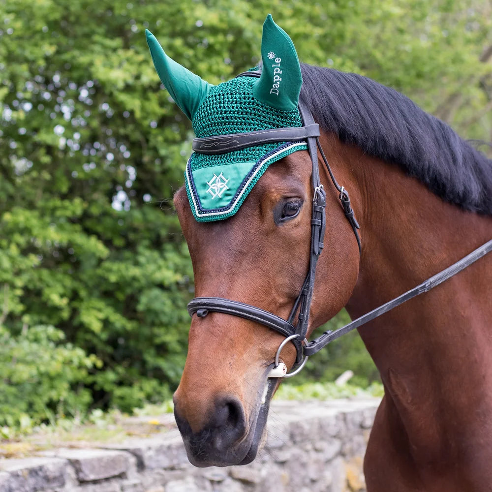 Dapple Emerald Green Diamanté Fly Veil