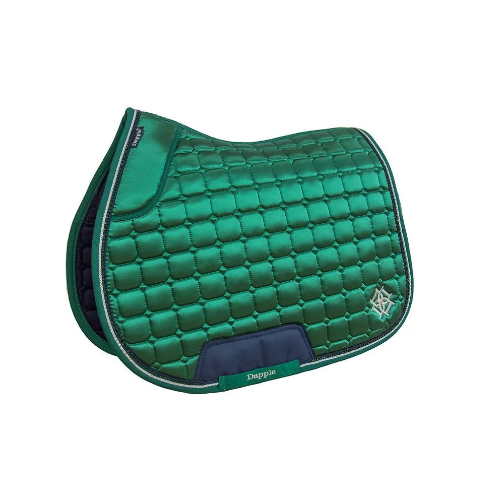 Dapple Emerald Green Diamanté Saddle Pad