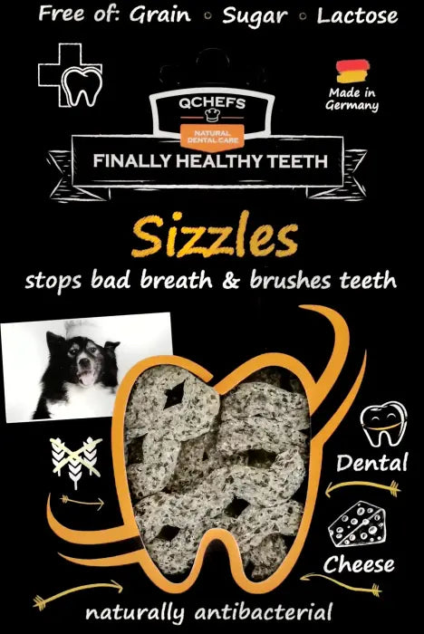 QCHEFS Sizzles Dental Chews for Dogs 65 g