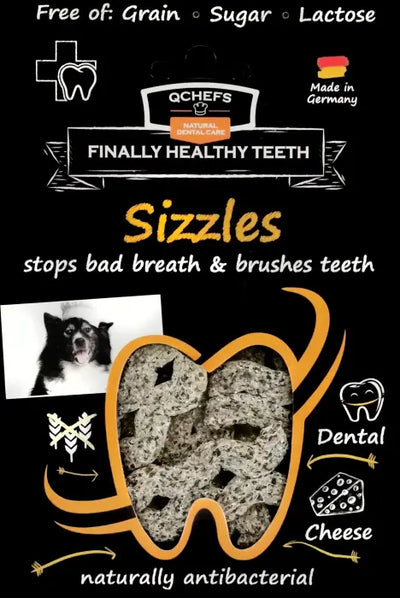QCHEFS Sizzles Dental Chews for Dogs 65 g