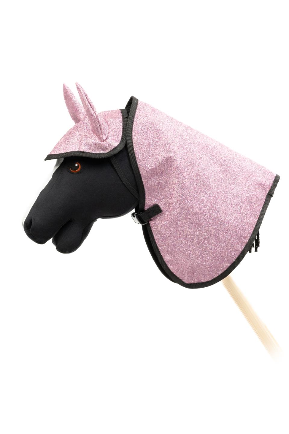 My Hobby Horse Rug & Ear Bonnet, pink glitter
