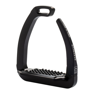 ACAVALLO REL-X 180 STIRRUPS, BLACK-BLACK