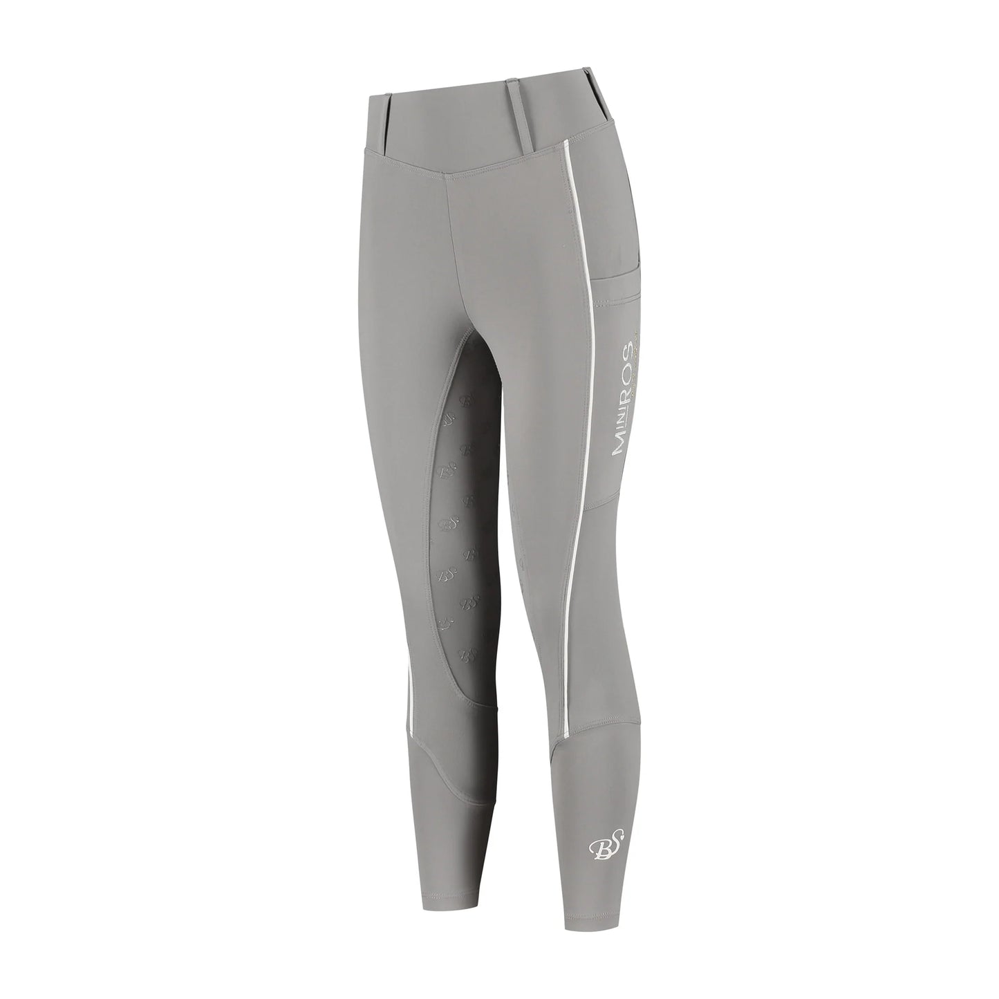 MINI ROS LIGHTWEIGHT BREECHES PINK/GREY - BS COLLECTION, age 8-9