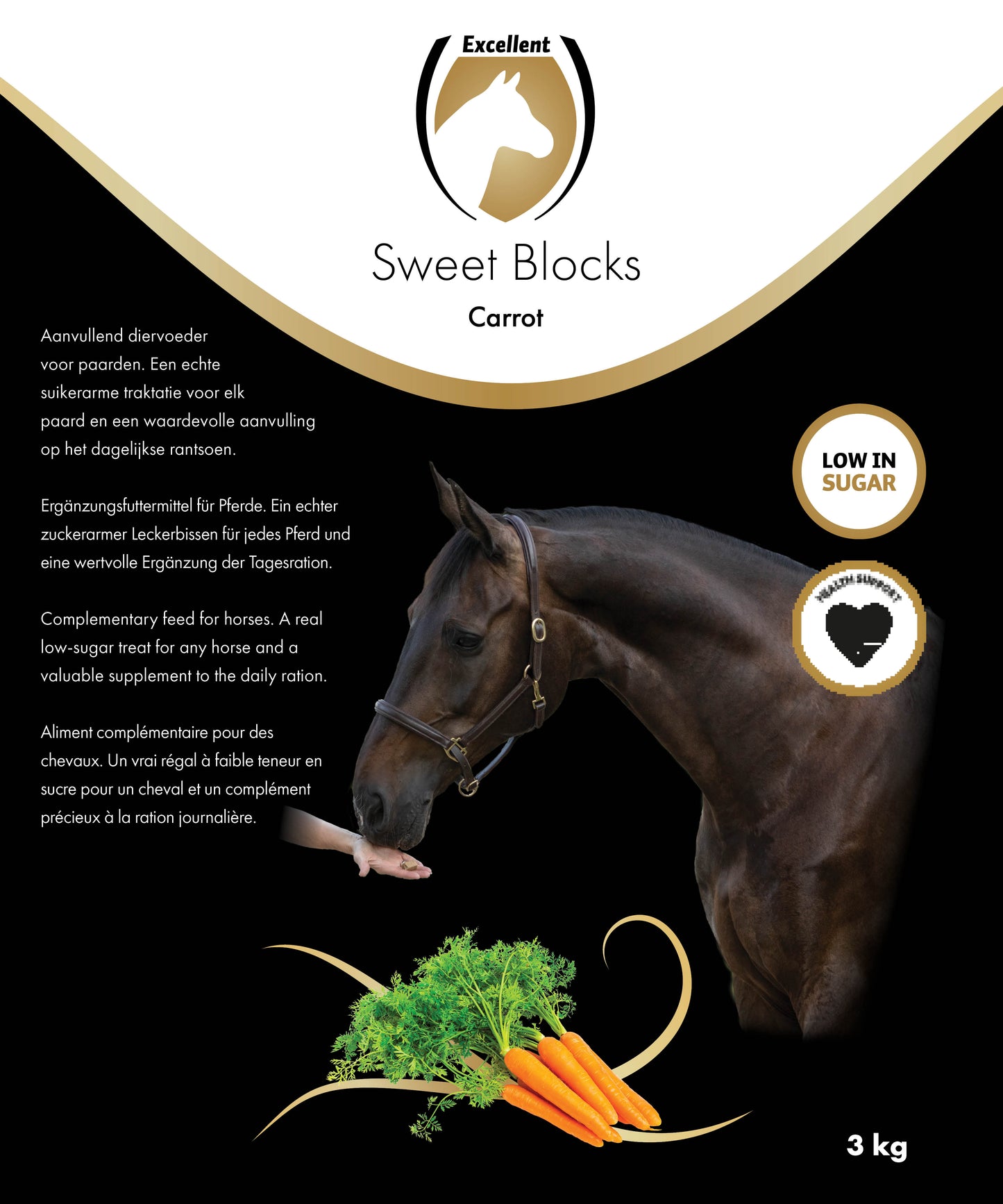 Excellent Horse Sweet Blocks, Carrot 3 kg