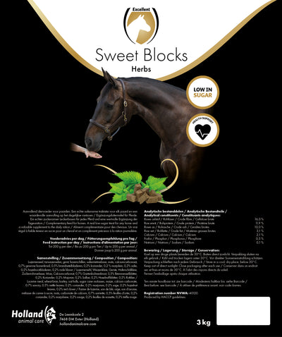 Excellent Horse Sweet Blocks, Herbs 3 kg