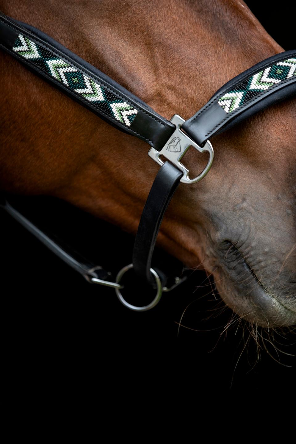 CATAGO Vanamo leather halter, pearl pattern, COB
