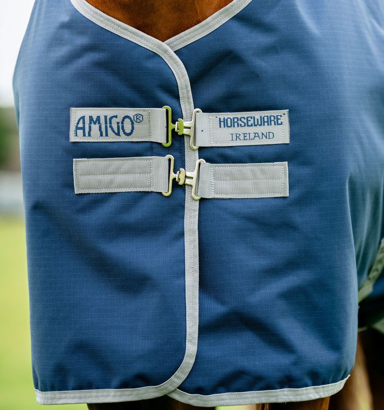 Amigo® Ripstop 900D Turnout 0g, Navy/Titanium Grey, 155cm (6'9")