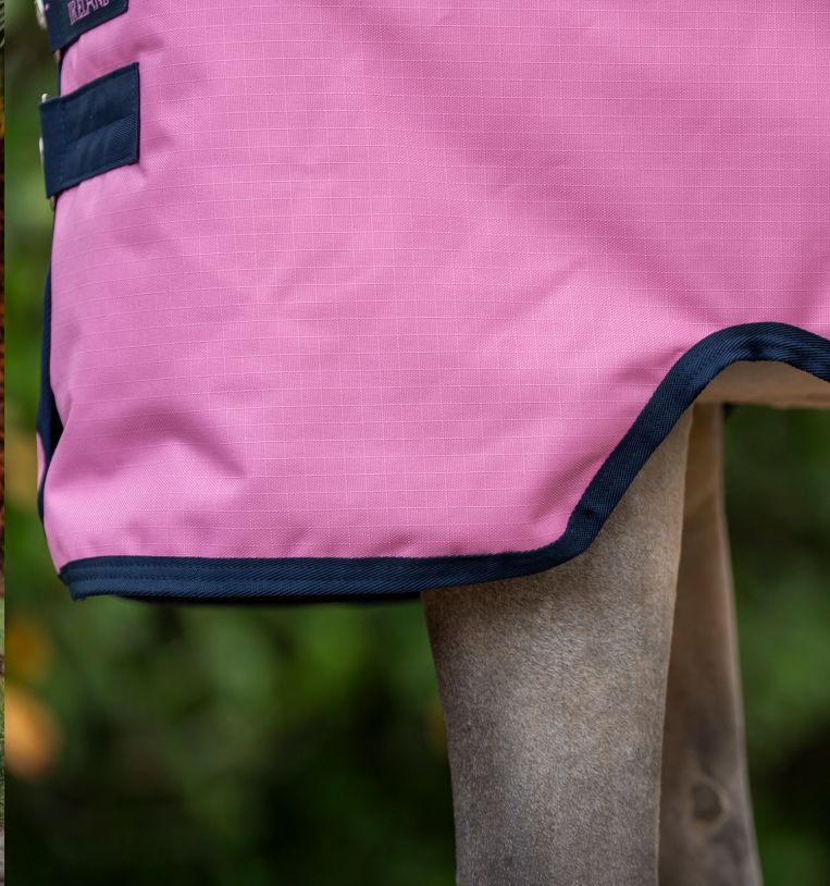 Amigo® Ripstop 900D Plus Pony Turnout 50g, Pink/Pink/Navy, 100cm (5'0")