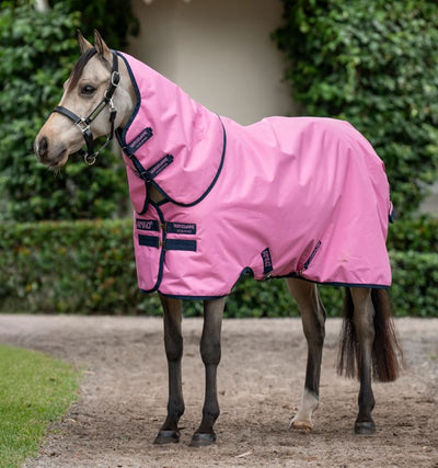 Amigo® Ripstop 900D Plus Pony Turnout 50g, Pink/Pink/Navy, 100cm (5'0")
