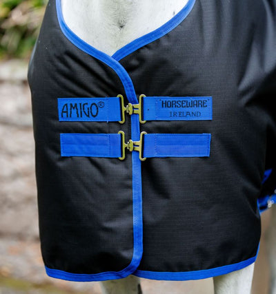 Amigo® Ripstop 900D Plus Pony Turnout 100g, Black/Classic Blue, 100cm (5'0")