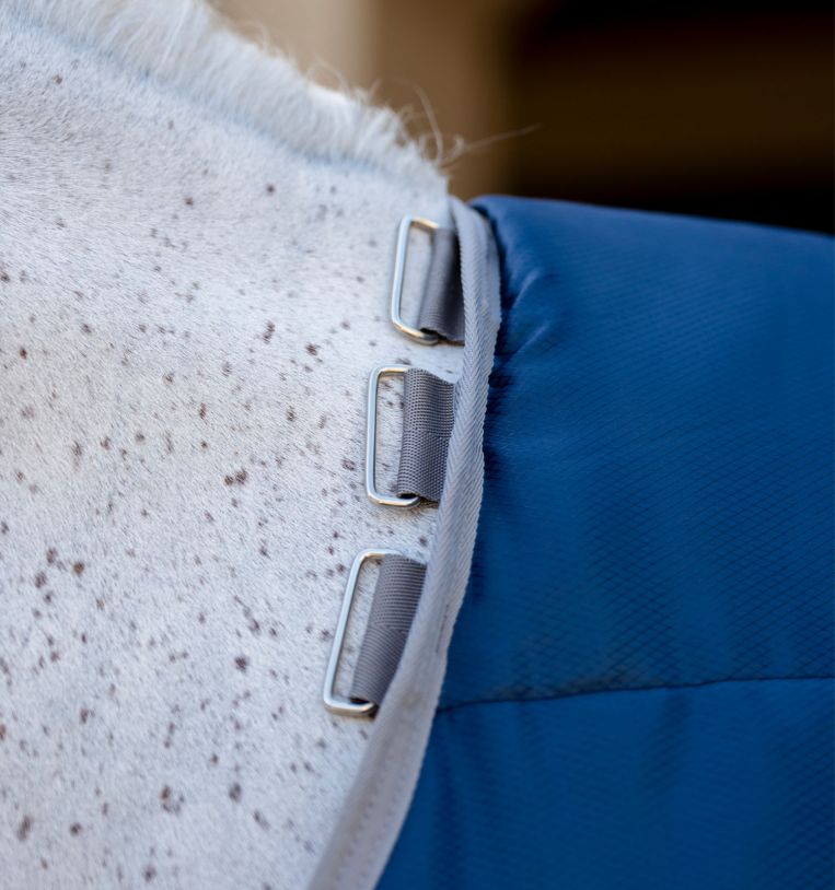 Amigo® Ripstop Insulator Pony Stable 100g, Navy/Titanium Grey, 100cm (5'0")