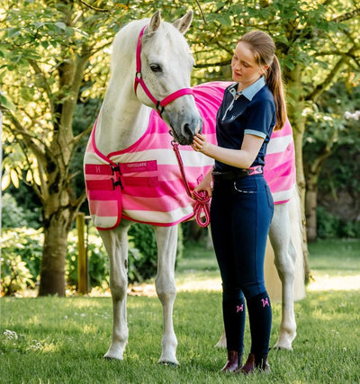 Horseware Newmarket Fleece Cooler, Witney Pink, 165cm (7'3")