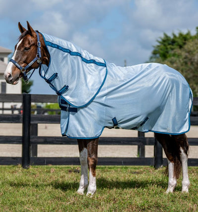 Amigo Bug Rug Plus Fly Sheet (Heather Blue/Blue & Silver)