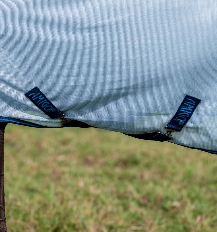 Amigo Bug Rug Plus Fly Sheet (Heather Blue/Blue & Silver)