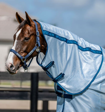 Amigo Bug Rug Plus Fly Sheet (Heather Blue/Blue & Silver)