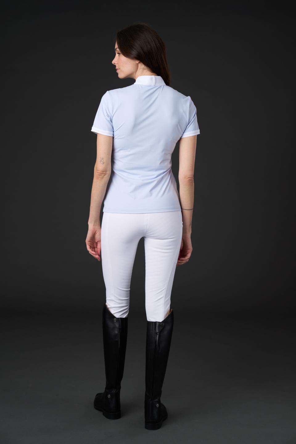 CATAGO Nice short sleeve competition blouse, Xenon Blue, XS
