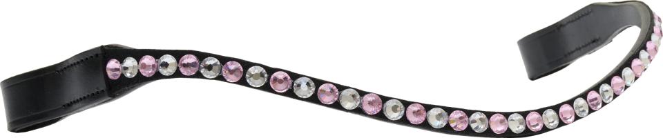 HorseGuard browband for bridle 25.2, Pink Mist