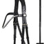 HorseGuard Cryll 25.1 bridle with pull-back and flash, Black, COB