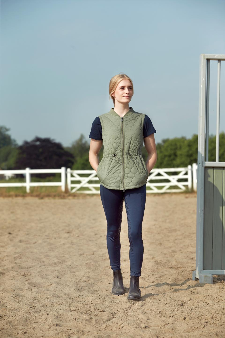 Equipage Finley riding tights fullgrip, navy, L