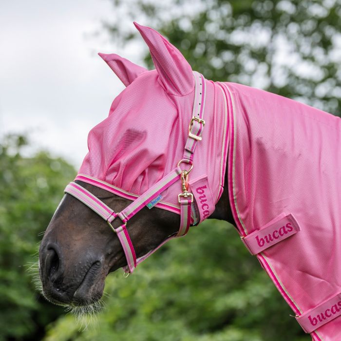 Bucas Freedom Fly Mask, Aurora Pink