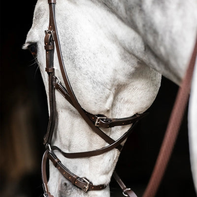 Micklem Bitless Bridle, brown, small horse