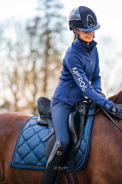 CHARMER DRESSAGE GLITTER SADDLE PAD - SAPPHIRE, FULL