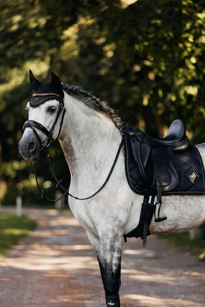 REGULAR ITALIAN LEATHER BRIDLE - ROSÉ, FULL