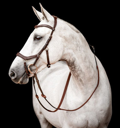 Horseware Micklem 2 Competition Bridle w/ rubber reins, PONY, Havana