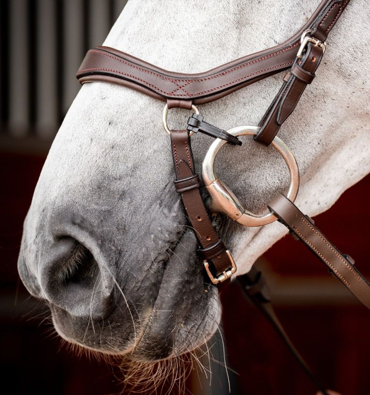 Horseware Micklem 2 Competition Bridle w/ rubber reins, PONY, Havana