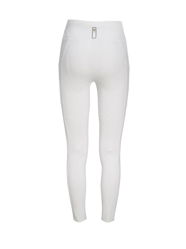 WAHLSTEN DELLA WOMEN'S RIDING LEGGINGS, WHITE, 40/L