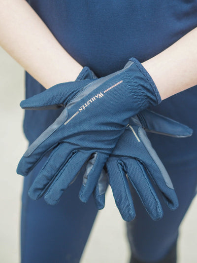 WAHLSTEN HAILEY MESH RIDING GLOVES, BLUE, S