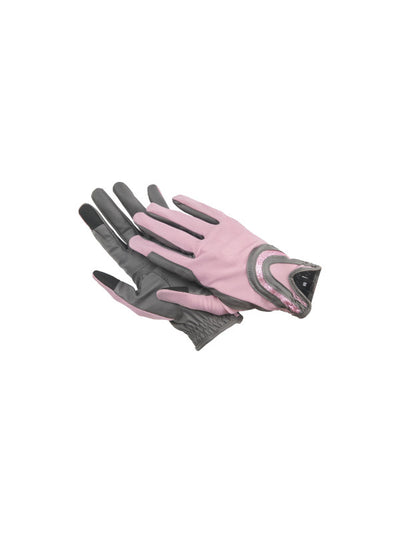 WAHLSTEN JUSTINE MESH RIDING GLOVES, ROSA