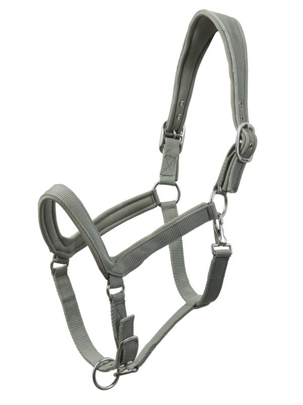 WAHLSTEN PADDOCK NYLON HALTER WITH PADDING, L.GREEN, XFULL
