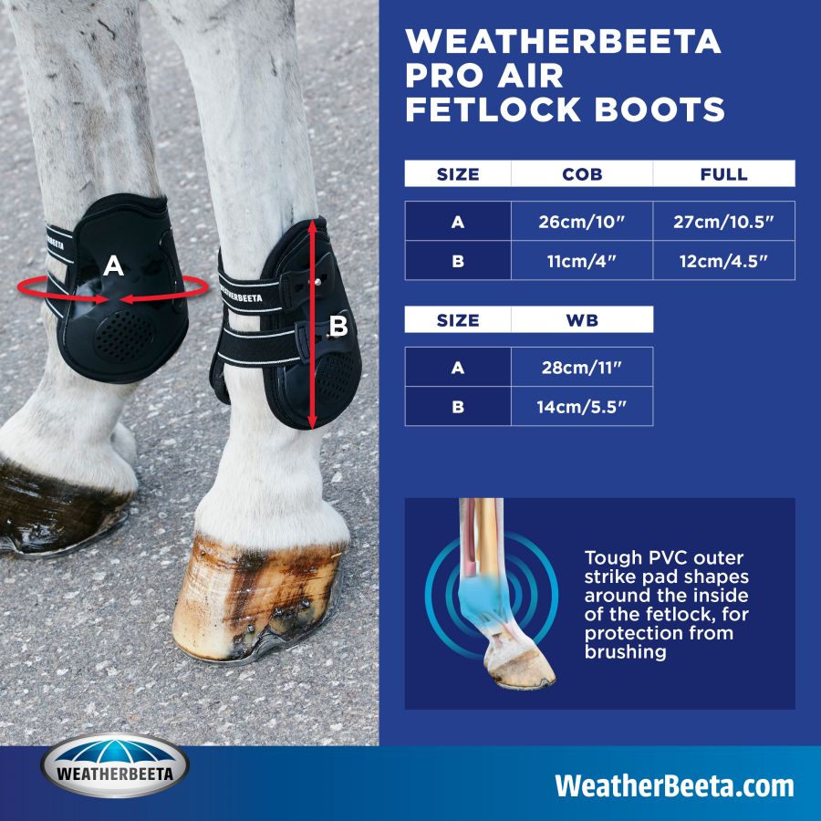 WEATHERBEETA PRO AIR FETLOCK BOOTS - Three Horses SIA