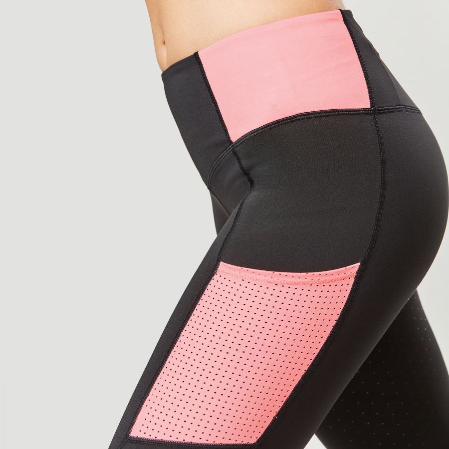 DUBLIN POWER PERFORMANCE MID RISE COLOUR BLOCK TIGHTS