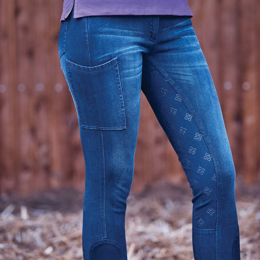 Dublin Shona Full Suede Seat Denim Breeches